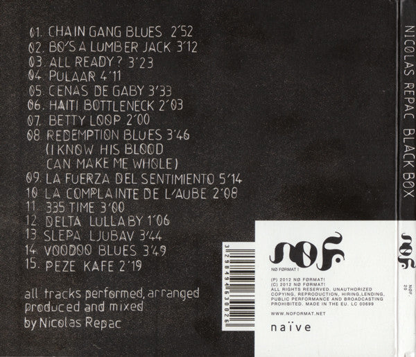 Nicolas Repac : Black Box (CD, Album)