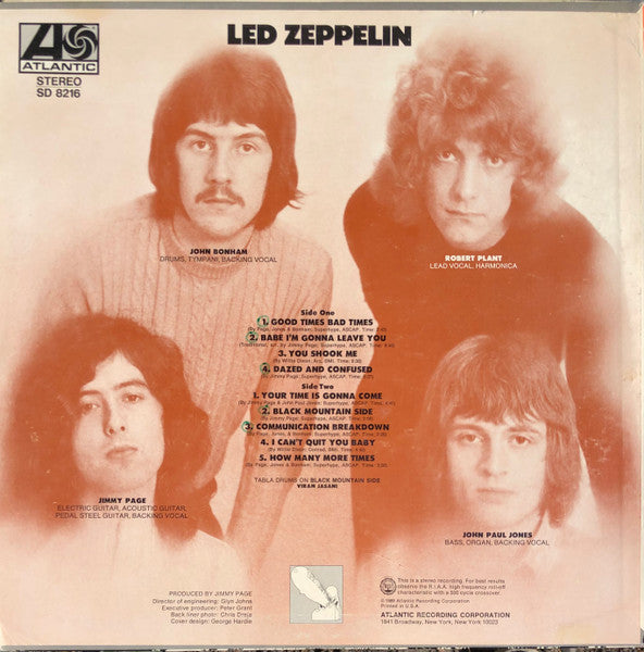 Led Zeppelin : Led Zeppelin (LP, Album, MO )