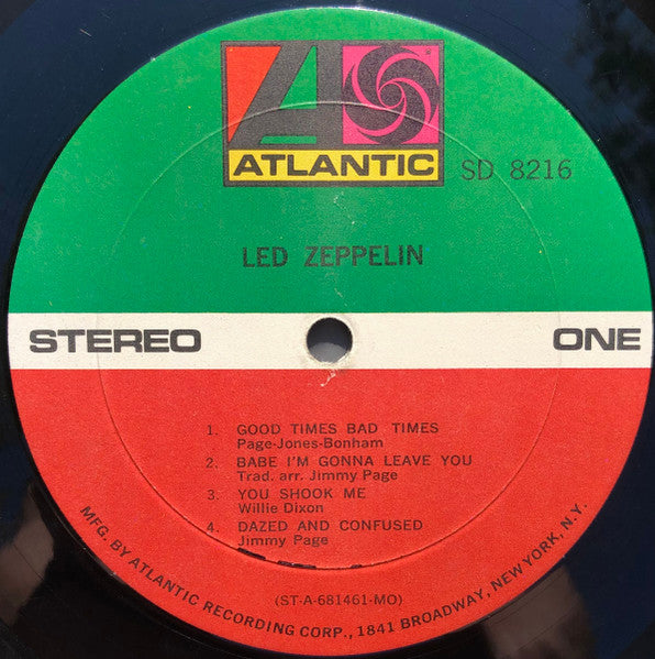 Led Zeppelin : Led Zeppelin (LP, Album, MO )