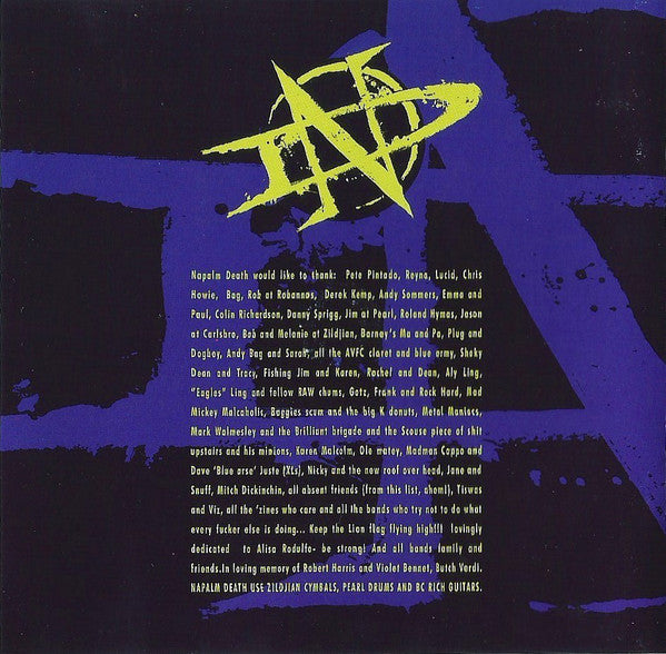 Napalm Death : Diatribes (CD, Album)