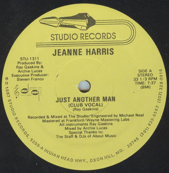 Jeanne Harris : Just Another Man (12")