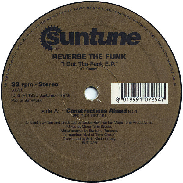 Reverse The Funk : I Got The Funk E.P. (12", EP)