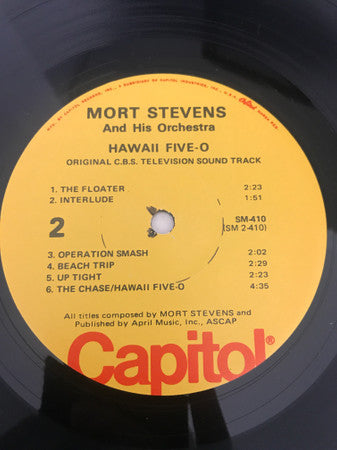 Morton Stevens : Original Hawaii Five-O TV Sound Track (LP, Album, RE)