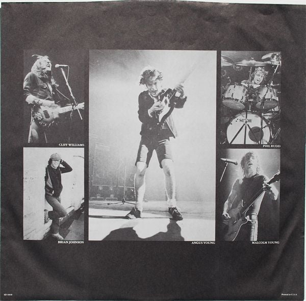 AC/DC : Back In Black (LP, Album, RI )