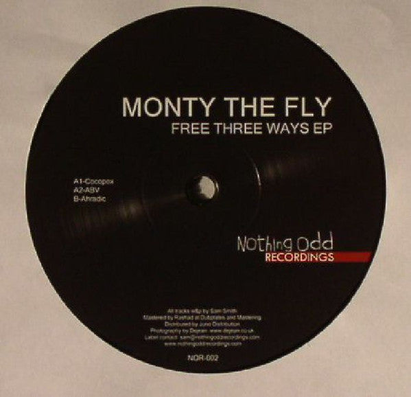Monty The Fly : Free Three Ways EP (12", EP)