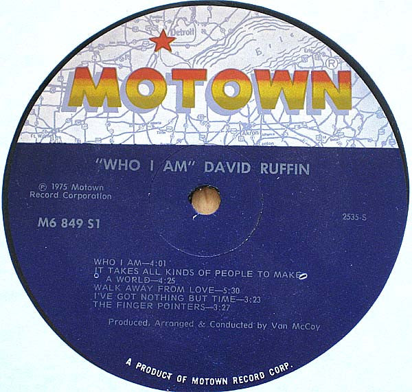 David Ruffin : Who I Am (LP, Album)