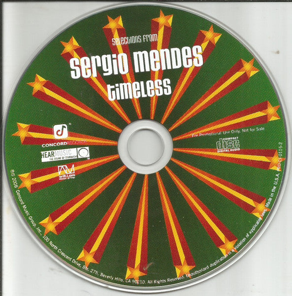 Sérgio Mendes : Selections From Timeless (CD, EP, Promo)