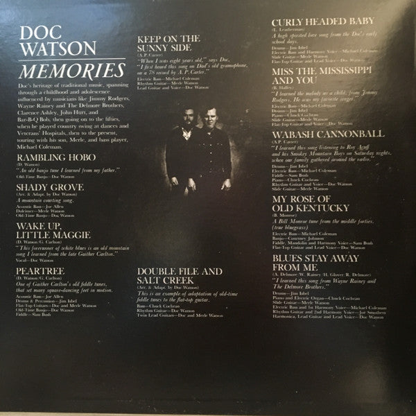 Doc Watson : Memories (2xLP, Album, RE, Jac)