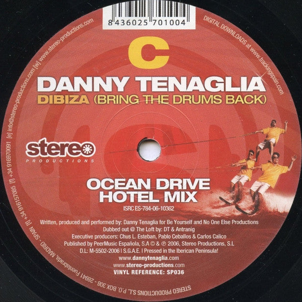Stereo Productions Presents Danny Tenaglia : Dibiza (Bring The Drums Back) (2x12")