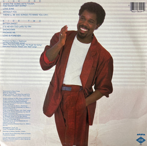 Billy Ocean : Love Zone (LP, Album, Club, CRC)