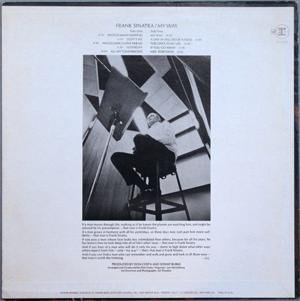 Frank Sinatra : My Way (LP, Album, Win)
