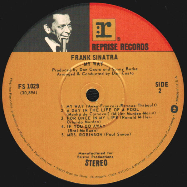 Frank Sinatra : My Way (LP, Album, Win)