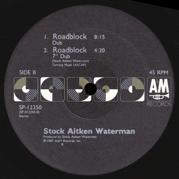 Stock Aitken Waterman* : Roadblock (12", Single)