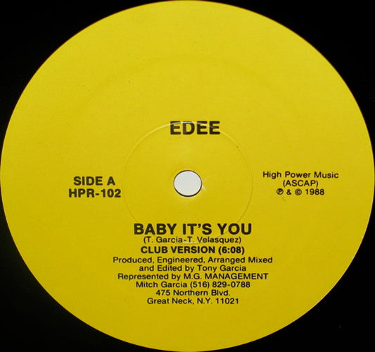 Edee : Baby It's You (12")