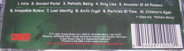 Sceptic : Pathetic Being (CD, Album, Enh)