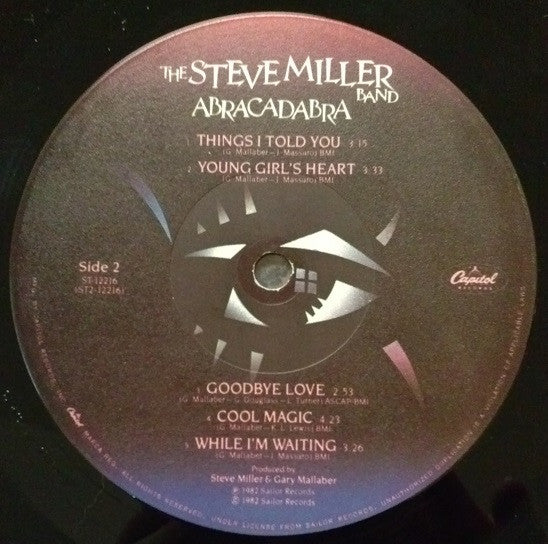 The Steve Miller Band* : Abracadabra (LP, Album, Win)
