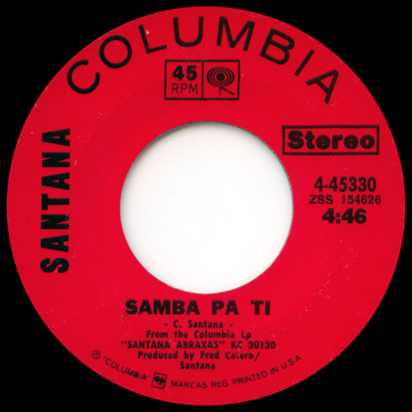 Santana : Oye Como Va (7", Single, Styrene, Pit)