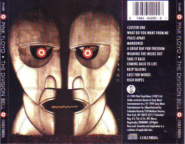 Pink Floyd : The Division Bell (CD, Album)