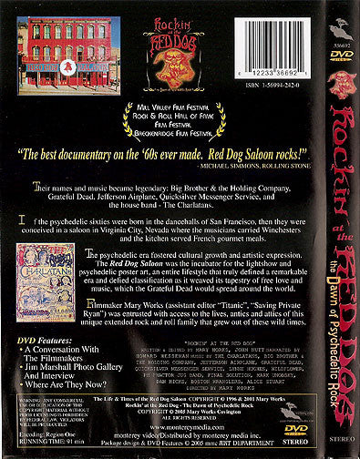 Various : Rockin' At The Red Dog - The Dawn Of Psychedelic Rock (DVD-V, NTSC)