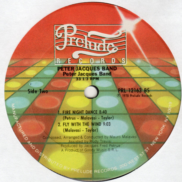 Peter Jacques Band : Fire Night Dance (LP, Album, Ter)