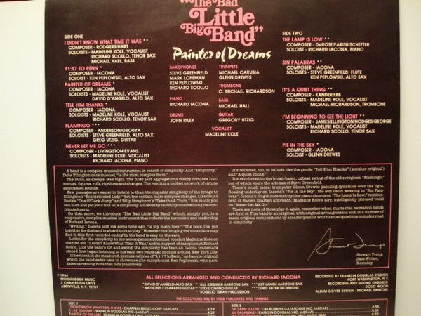 The Bad Little Big Band : Painter Of Dreams (LP, Album)