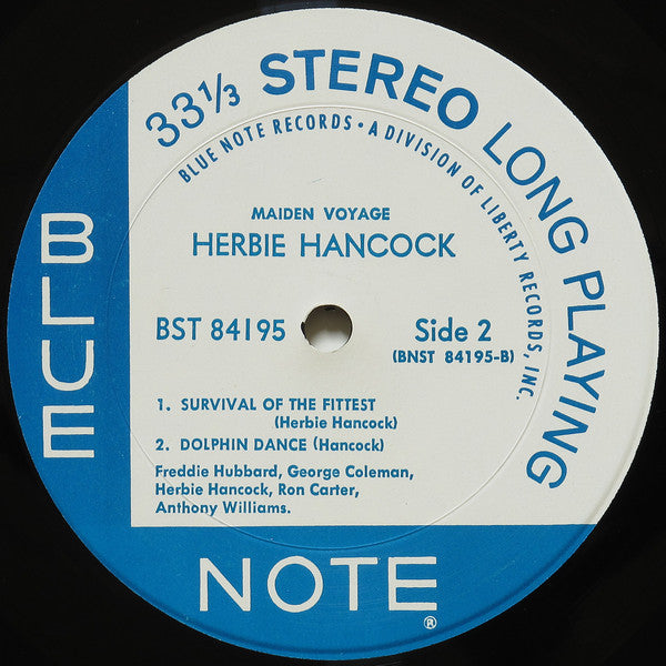 Herbie Hancock : Maiden Voyage (LP, Album, RE)