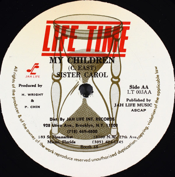 Sister Carol : A No Me Name Peggy / My Children (12")