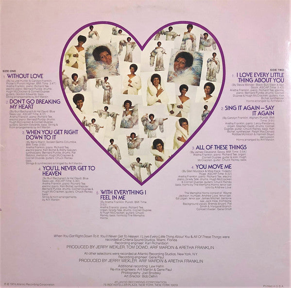 Aretha Franklin : With Everything I Feel In Me (LP, Album)