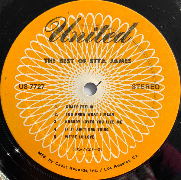 Etta James : The Best Of Etta James (LP, Comp, RE)