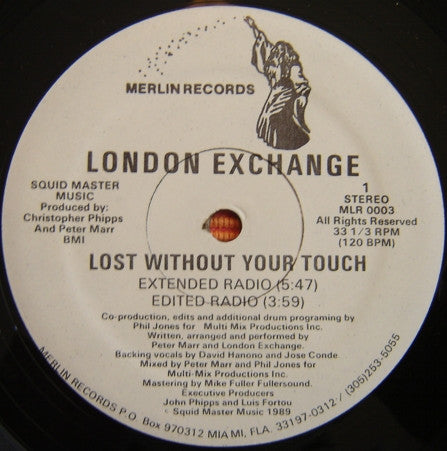 London Exchange : Lost Without Your Touch (12")
