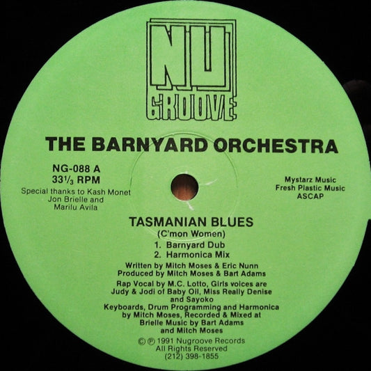 The Barnyard Orchestra* : Tasmanian Blues (C'mon Women) (12")