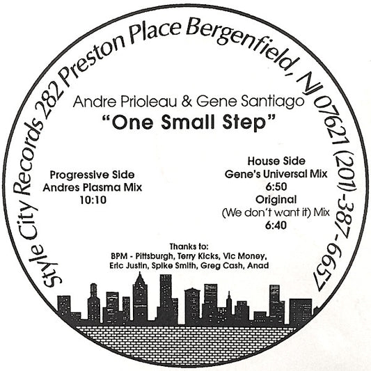 Andre Prioleau* & Gene Santiago : One Small Step (12", W/Lbl)