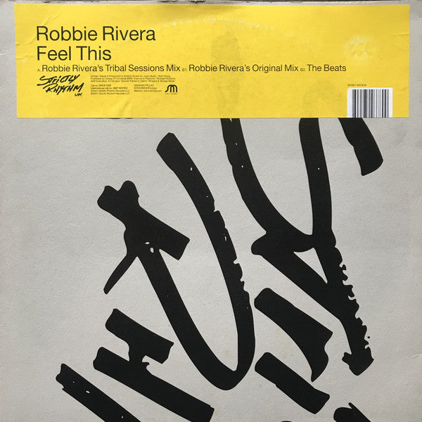 Robbie Rivera : Feel This (12")