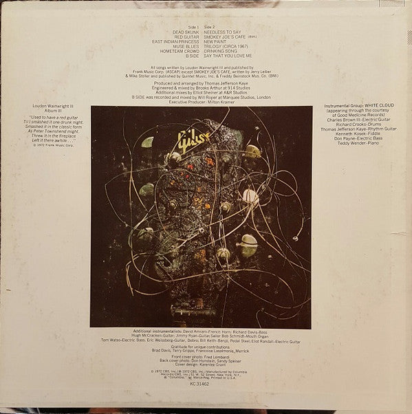 Loudon Wainwright III : Album III (LP, Album, Ter)