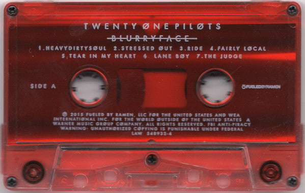 Twenty One Pilots : Blurryface (Cass, Album, Red)