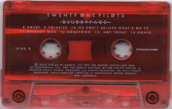 Twenty One Pilots : Blurryface (Cass, Album, Red)