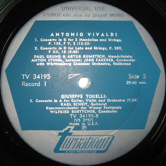 Various : Music for Lute, Guitar and Mandolin (5xLP, Comp + Box)