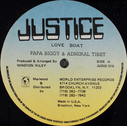 Papa Biggy & Admiral Tibet : Love Boat (12")
