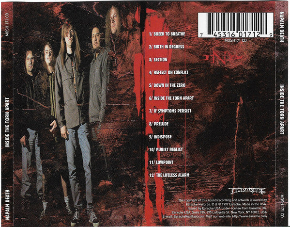 Napalm Death : Inside The Torn Apart (CD, Album)