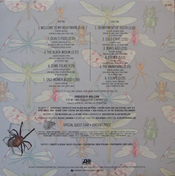 Alice Cooper (2) : Welcome To My Nightmare (LP, Album, SP)