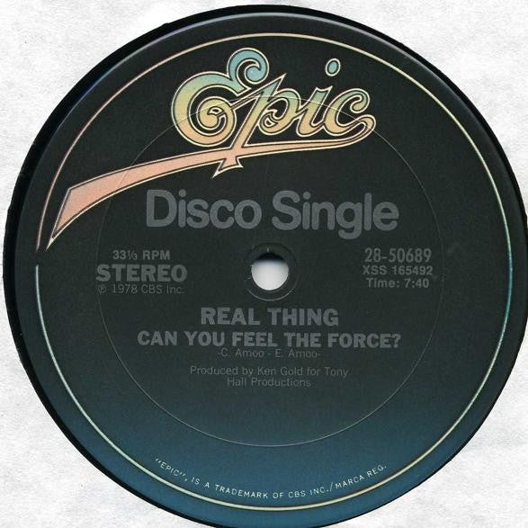 Real Thing* : Can You Feel The Force? (12", Single)