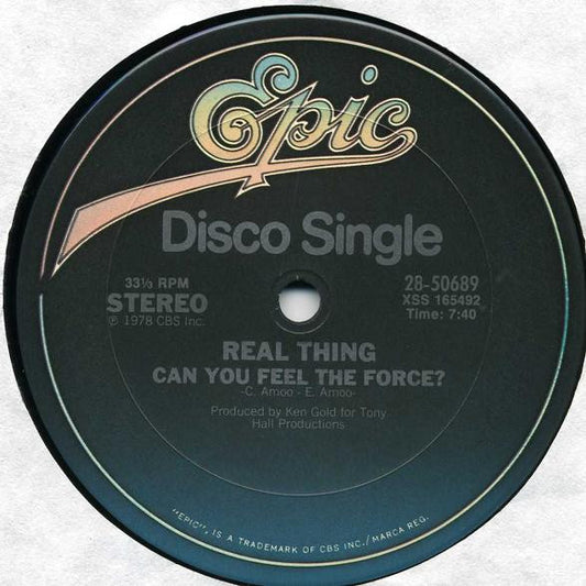 Real Thing* : Can You Feel The Force? (12", Single)