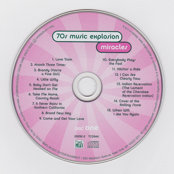 Various : 70s Music Explosion Vol 3: Miracles (2xCD, Comp)