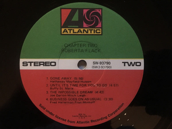 Roberta Flack : Chapter Two (LP, Album, Club, Cap)