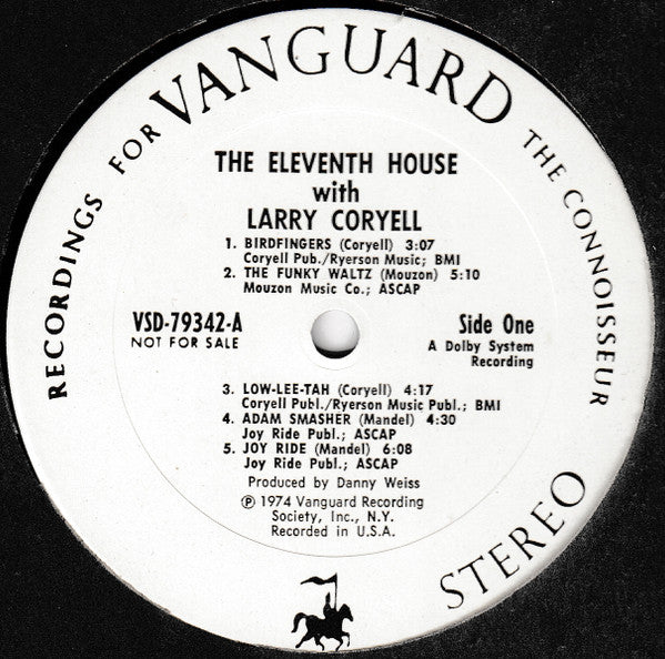 The Eleventh House With Larry Coryell : Introducing The Eleventh House (LP, Album, Promo)