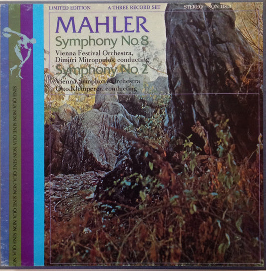 Gustav Mahler / Wiener Festspielorchester, Dimitri Mitropoulos / Wiener Symphoniker, Otto Klemperer : Symphony No. 8 And Symphony No. 2 (LP,Compilation,Stereo)