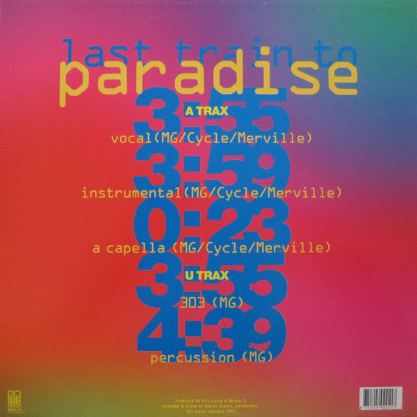 Quazar : Last Train To Paradise (12")