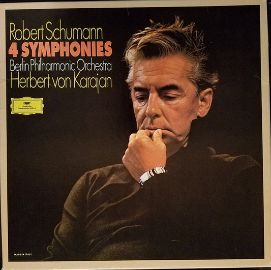 Robert Schumann - Herbert von Karajan, Berliner Philharmoniker : 4 Symphonies (LP)
