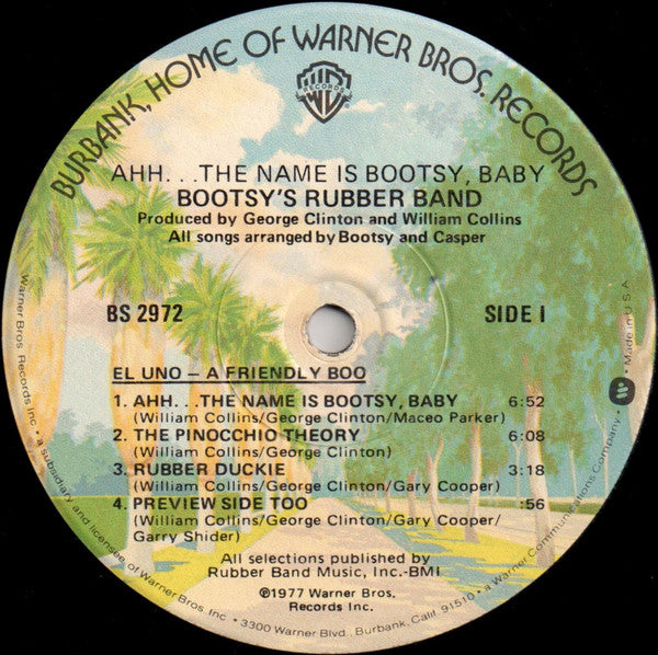 Bootsy's Rubber Band : Ahh...The Name Is Bootsy, Baby! (LP, Album, Win)