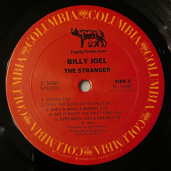 Billy Joel : The Stranger (LP, Album, Pit)